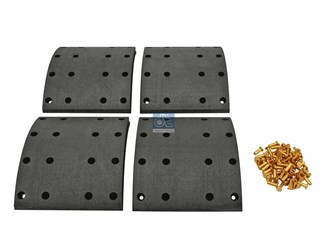 Комплект тормозных накладок, Комплект колесных пар WVA 19932 - 19 mm / 8"_DT_1.35000