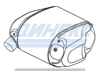 Глушитель с катализатором SCR_DINEX_28475