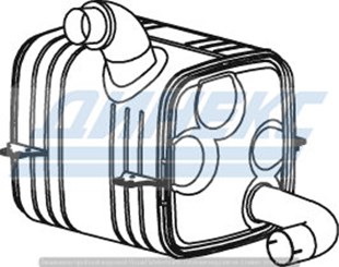 Глушитель с катализатором SCR_DINEX_52303