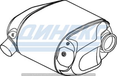 Глушитель с катализатором_DINEX_28479
