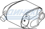 Глушитель с катализатором_DINEX_28479