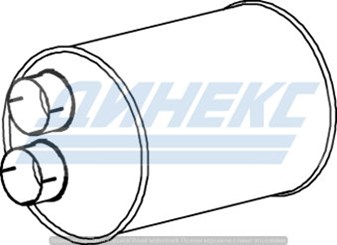 Глушитель с катализатором_DINEX_47328