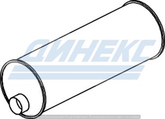 Глушитель с катализатором_DINEX_88327