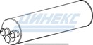 Глушитель системы выпуска, задний_DINEX_50364