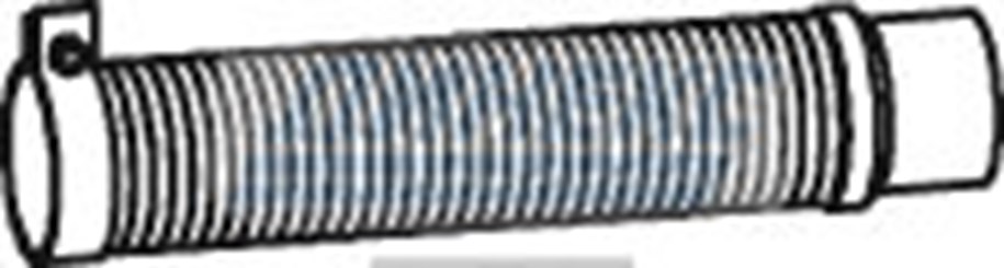 Гофра (цинк) с фланцами ID 90,0 mm L=480 mm_DINEX_29155