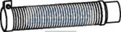 Гофра (цинк) с фланцами ID 90,0 mm L=480 mm_DINEX_29155