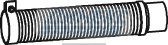 Гофра (цинк) с фланцами ID 90,0 mm L=480 mm_DINEX_29155