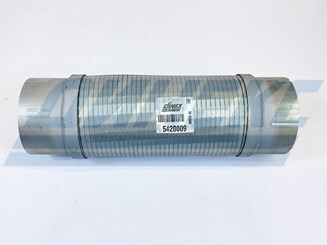 Гофра глушителя D2S (цинк) с фланцами ID 115,0 mm. (Упрощ. версия). MAN TGX / TGS Euro 4_DINEX_54200