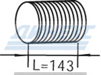 Гофра ID 103,0 mm L=143 mm (нерж)_DINEX_82135