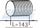 Гофра ID 103,0 mm L=143 mm (нерж)_DINEX_82135