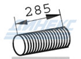 Гофра ID 103,0 mm L=266 mm (нерж)_DINEX_81657