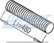 Гофра ID 111,0 mm L=485 (нерж)_DINEX_68187