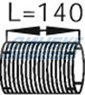Гофра ID 115,0 mm L=135 mm (нерж)_DINEX_68703