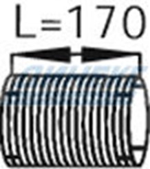 Гофра ID 115,0 mm L=162 mm (нерж)_DINEX_68507
