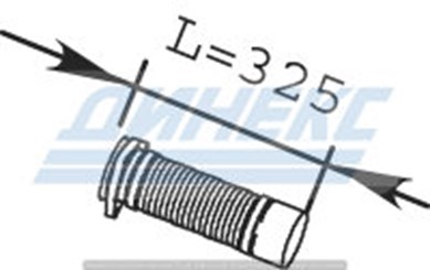 Гофра (нерж) с фланцами_DINEX_28501