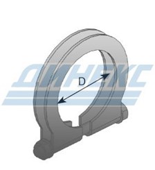 Хомут D 118-122,0 mm (цинк)_DINEX_28866