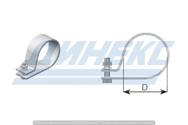 Хомут D 120,0 mm (цинк)_DINEX_99420