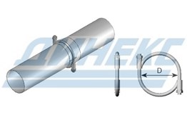 Хомут D 132,0 mm (цинк)_DINEX_99132