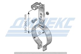 Хомут D 60,0 mm (цинк)_DINEX_98060