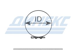 Хомут глушителя D 249,0 mm (нерж)_DINEX_98782