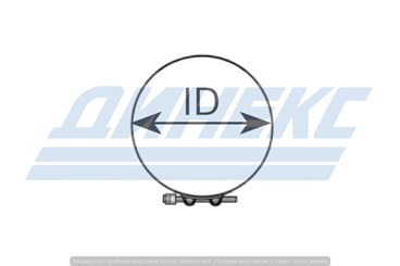 Хомут глушителя D 249,0 mm (нерж)_DINEX_98782