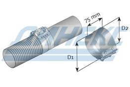 Хомут гофры D 100 / 105,0 mm (нерж)_DINEX_99301