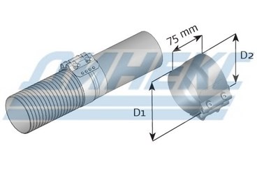 Хомут гофры D 100 / 105,0 mm (нерж)_DINEX_99301