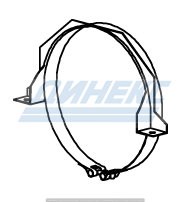 Хомут крепления глушителя ID 300,0 mm (цинк)_DINEX_85876