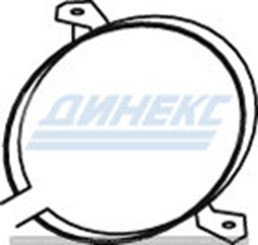 Хомут крепления глушителя_DINEX_49840