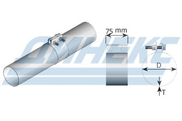 Хомут широкий D 60,0 mm (цинк)_DINEX_99360