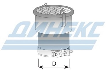 Искрогаситель D 49,5 - 54,0 mm_DINEX_40803