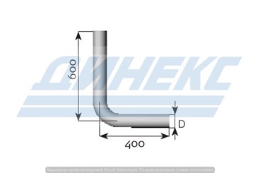 Колено 90' / D 100,0 mm (нерж)_DINEX_91600