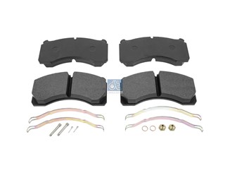 Комплект тормозных накладок WVA 29124 - 205 x 102 x 27 mm_DT_10.24125