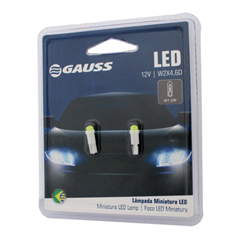 Лампы светодиодные LED (W1.2W) 12V 0.70W (W2x4,6D) подсветка приборной панели_GAUSS_GL316LED