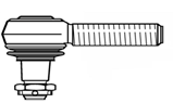 Наконечник рулевой тяги C:20/TH:M24x1.5mm RHT/L=100mm (правая резьба) Multibrand MAN,MB,Volvo,Iveco_