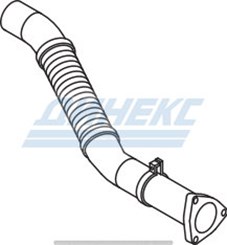 Передняя труба с гофрой (нерж)_DINEX_69114
