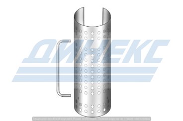 Ручка для защиты глушителя L=576 mm (нерж)_DINEX_95801