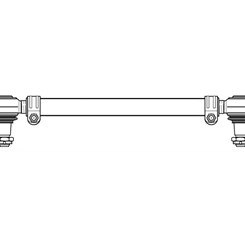 Тяга рул. поперечная  L=670mm Setra S213UL-221UL/S215_FAD_3492.00.00